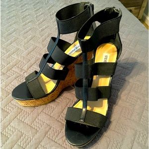 STEVE MADDEN Cork Wedge Heels Size 10